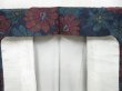 Photo7: 4509T11z790 Vintage Japanese Kimono Silk TSUMUGI Flower Dark navy (7)