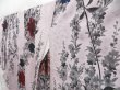 Photo2: 4509T12z990 Vintage Japanese Kimono Silk OMESHI Flowers Ash rose (2)