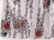 Photo4: 4509T12z990 Vintage Japanese Kimono Silk OMESHI Flowers Ash rose (4)