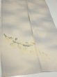 Photo2: 2M03z170  Japanese Kimono Silk  FABRIC Fisherman Gray 59.8x23.6 (2)