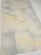 Photo2: 2M04z210  Japanese Kimono Silk  FABRIC  Gray 56.7x26.4 (2)