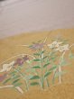 Photo4: 2M03z110  Japanese Kimono Silk  FABRIC Bellflower Ash purple 70.1x14.4 (4)