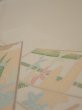 Photo4: 2N04z90  Japanese Kimono Silk  FABRIC Bamboo Light cream 65.4x14.2 (4)