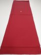 Photo5: 2N01z70  Japanese Kimono Silk  FABRIC Plain Dark red 43.3x15.4 (5)