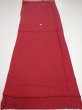 Photo5: 2N02z60  Japanese Kimono Silk  FABRIC Plain Dark red 43.3x15.7 (5)