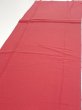 Photo3: 2N03z90  Japanese Kimono Silk  FABRIC Scenery Dark red 66.1x15.6 (3)