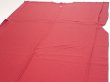 Photo6: 2N05z180  Japanese Kimono Silk  FABRIC Garden Dark red 64.6x30.5 (6)