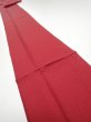 Photo1: 2N07z60  Japanese Kimono Silk  FABRIC Plain Dark red 86.6x7.5 (1)