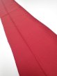 Photo1: 2N08z30  Japanese Kimono Silk  FABRIC Plain Dark red 37.8x7.9 (1)