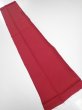 Photo5: 2N08z30  Japanese Kimono Silk  FABRIC Plain Dark red 37.8x7.9 (5)