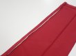 Photo6: 2N08z30  Japanese Kimono Silk  FABRIC Plain Dark red 37.8x7.9 (6)