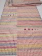 Photo1: 2N01z150  Japanese Kimono Silk  FABRIC Shibori Pink 127.6x14.0 (1)