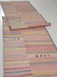 Photo3: 2N04z100  Japanese Kimono Silk  FABRIC Shibori Pink 83.5x14.0 (3)