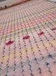 Photo4: 2N05z100  Japanese Kimono Silk  FABRIC Shibori Pink 81.1x14.0 (4)