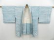 Photo6: 4510T04z550 Vintage Japanese Kimono Silk HAORI  Light blue (6)