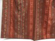 Photo4: 4510T07z810  Japanese Kimono Silk TSUMUGI Flower Brown (4)