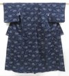 Photo1: 4510T08z620 Vintage Japanese Kimono Momen Cotton Indigo (1)