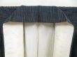 Photo6: 4510T10z1010 Vintage Japanese Kimono Silk TSUMUGI  Navy-Gray (6)