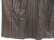 Photo4: 4510T11z880  Japanese Kimono Silk TSUMUGI Stripe Brown-Gray (4)