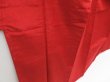 Photo3: 4510T12z820  Japanese Kimono Silk TSUMUGI Plain Tomato red (3)