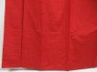 Photo4: 4510T12z820  Japanese Kimono Silk TSUMUGI Plain Tomato red (4)