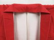 Photo7: 4510T12z820  Japanese Kimono Silk TSUMUGI Plain Tomato red (7)