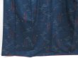 Photo4: 4510T14z920  Japanese Kimono Silk TSUMUGI  Dark navy (4)