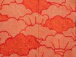 Photo3: 4511T02z490 Vintage Japanese Kimono Silk SHIBORI HAORI Cloud Orangered (3)