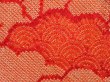 Photo4: 4511T02z490 Vintage Japanese Kimono Silk SHIBORI HAORI Cloud Orangered (4)