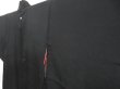 Photo5: 4511T03z450 Vintage Japanese Kimono Silk HAORI Plain Black (5)