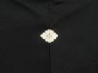 Photo6: 4511T03z450 Vintage Japanese Kimono Silk HAORI Plain Black (6)