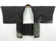 Photo5: 4511T04z570 Vintage Japanese Kimono Silk HAORI Trees Black (5)