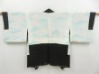 Photo6: 4511T04z570 Vintage Japanese Kimono Silk HAORI Trees Black (6)