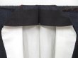 Photo7: 4511T05z870 Vintage Japanese Kimono Silk TSUMUGI  Black (7)