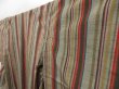 Photo2: 4511T06z780 Vintage Japanese Kimono Silk TSUMUGI Stripe Light brown-gray (2)