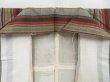 Photo7: 4511T06z780 Vintage Japanese Kimono Silk TSUMUGI Stripe Light brown-gray (7)