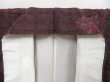 Photo7: 4511T08z720 Vintage Japanese Kimono Silk TSUMUGI Flower Purple-Brown (7)