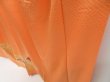 Photo4: 4511T09z940  Japanese Kimono Silk TSUKESAGE Jigami Dark orange (4)