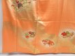 Photo6: 4511T09z940  Japanese Kimono Silk TSUKESAGE Jigami Dark orange (6)