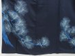 Photo6: 4511T10z900  Japanese Kimono Silk TSUKESAGE Pine Dark navy (6)