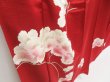 Photo3: 4511T11z950  Japanese Kimono Silk TSUKESAGE Sakura Dark red (3)