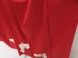 Photo4: 4511T11z950  Japanese Kimono Silk TSUKESAGE Sakura Dark red (4)