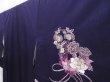 Photo2: 4511T12z1000  Japanese Kimono Silk TSUKESAGE Peony Purple (2)