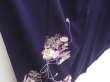 Photo3: 4511T12z1000  Japanese Kimono Silk TSUKESAGE Peony Purple (3)