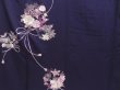 Photo8: 4511T12z1000  Japanese Kimono Silk TSUKESAGE Peony Purple (8)