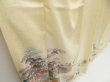 Photo3: 4511T14z930  Japanese Kimono Silk TSUKESAGE House Light yellow (3)