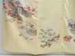 Photo6: 4511T14z930  Japanese Kimono Silk TSUKESAGE House Light yellow (6)