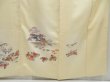 Photo7: 4511T14z930  Japanese Kimono Silk TSUKESAGE House Light yellow (7)