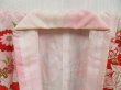 Photo6: 4512T02z580 Vintage Japanese Kimono Synthetic Girl's  Peacock Pink (6)