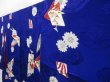 Photo2: 4512T05z840 Antique Japanese Kimono Jinken KOMON Dark lavender blue (2)